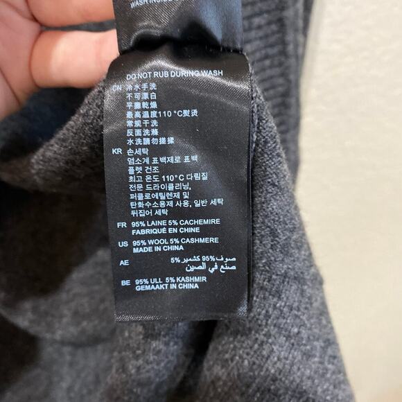 SANDRO Paris Wool Cashmere Duster Cardigan Sweater Gray Size Small Quiet Luxury - Picture 5 of 6